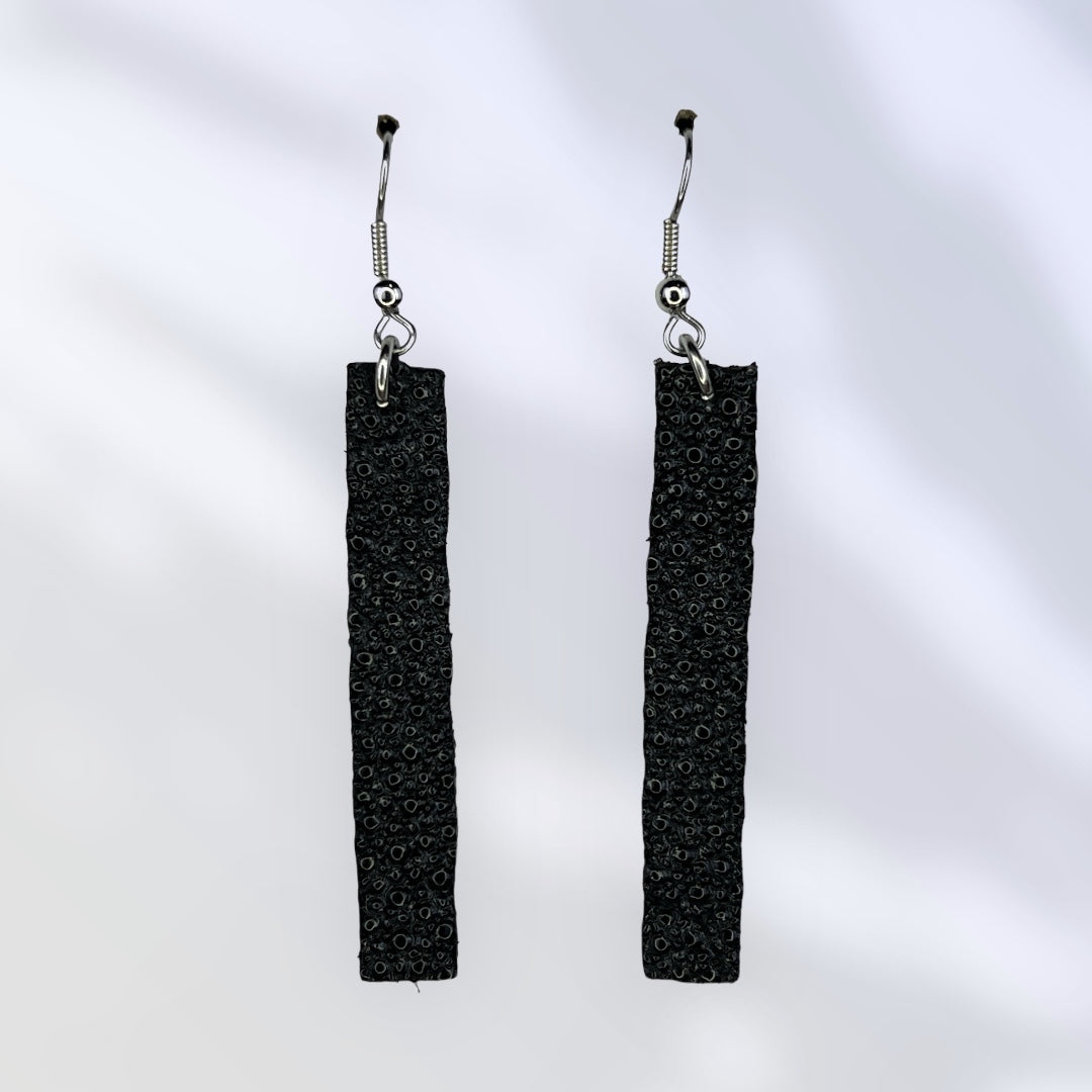 Real Stingray Bar Earrings