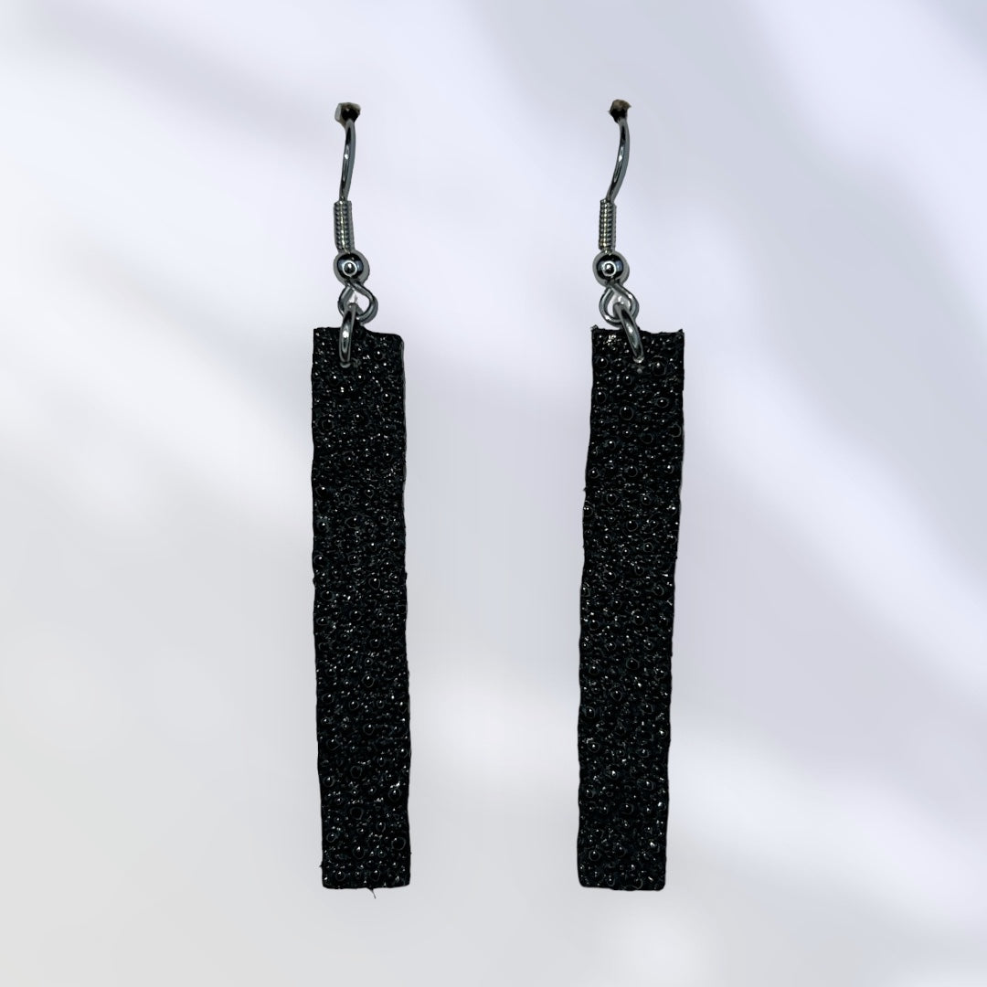 Real Stingray Bar Earrings