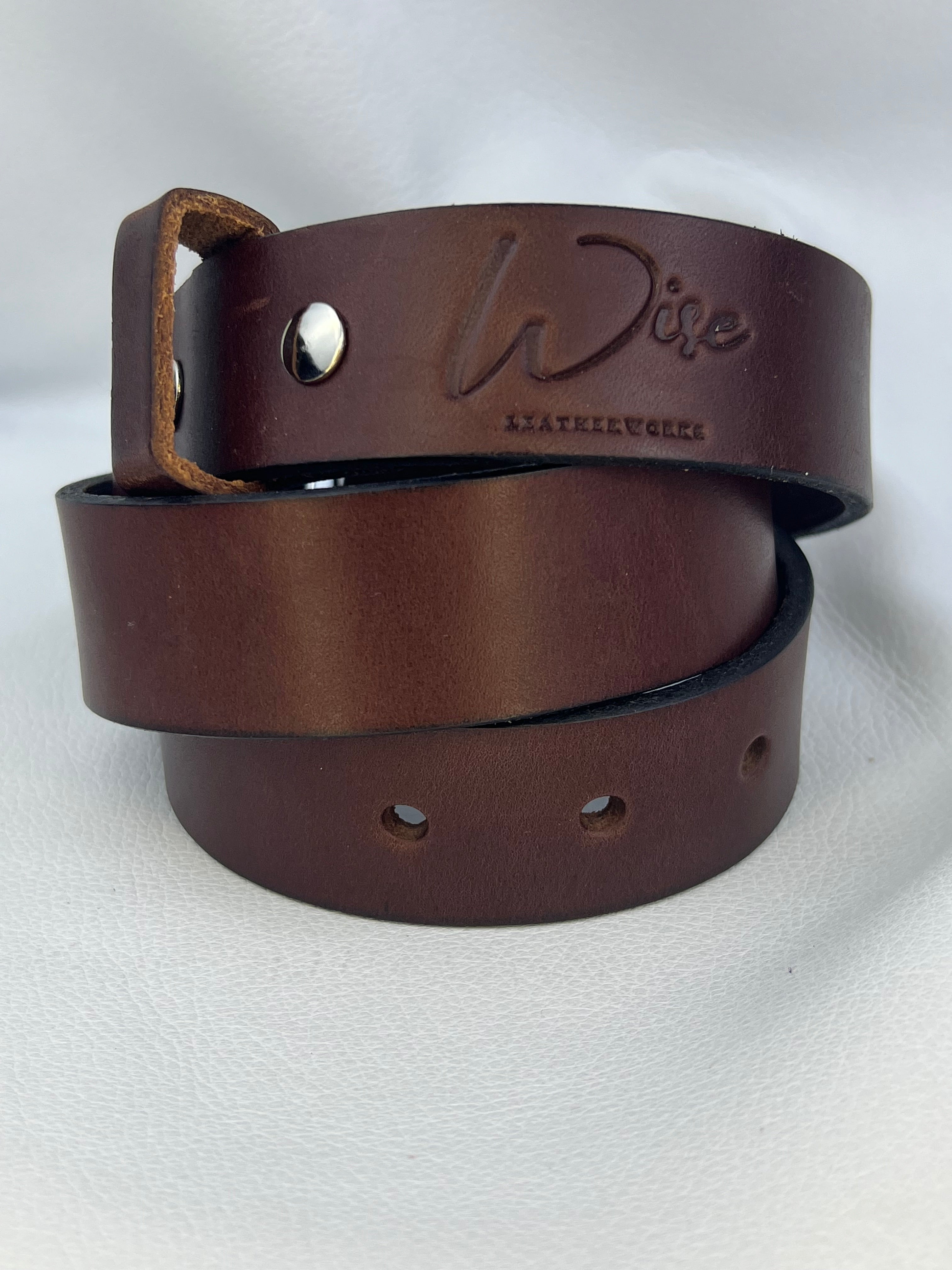 1 1/4 Inch Width English Bridle Belt – Wise Leatherworks & Jewelry, LLC