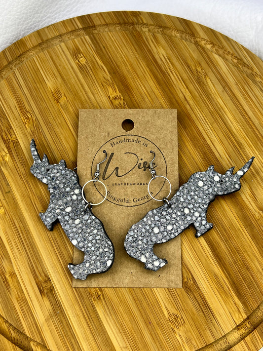 Rhino Earrings